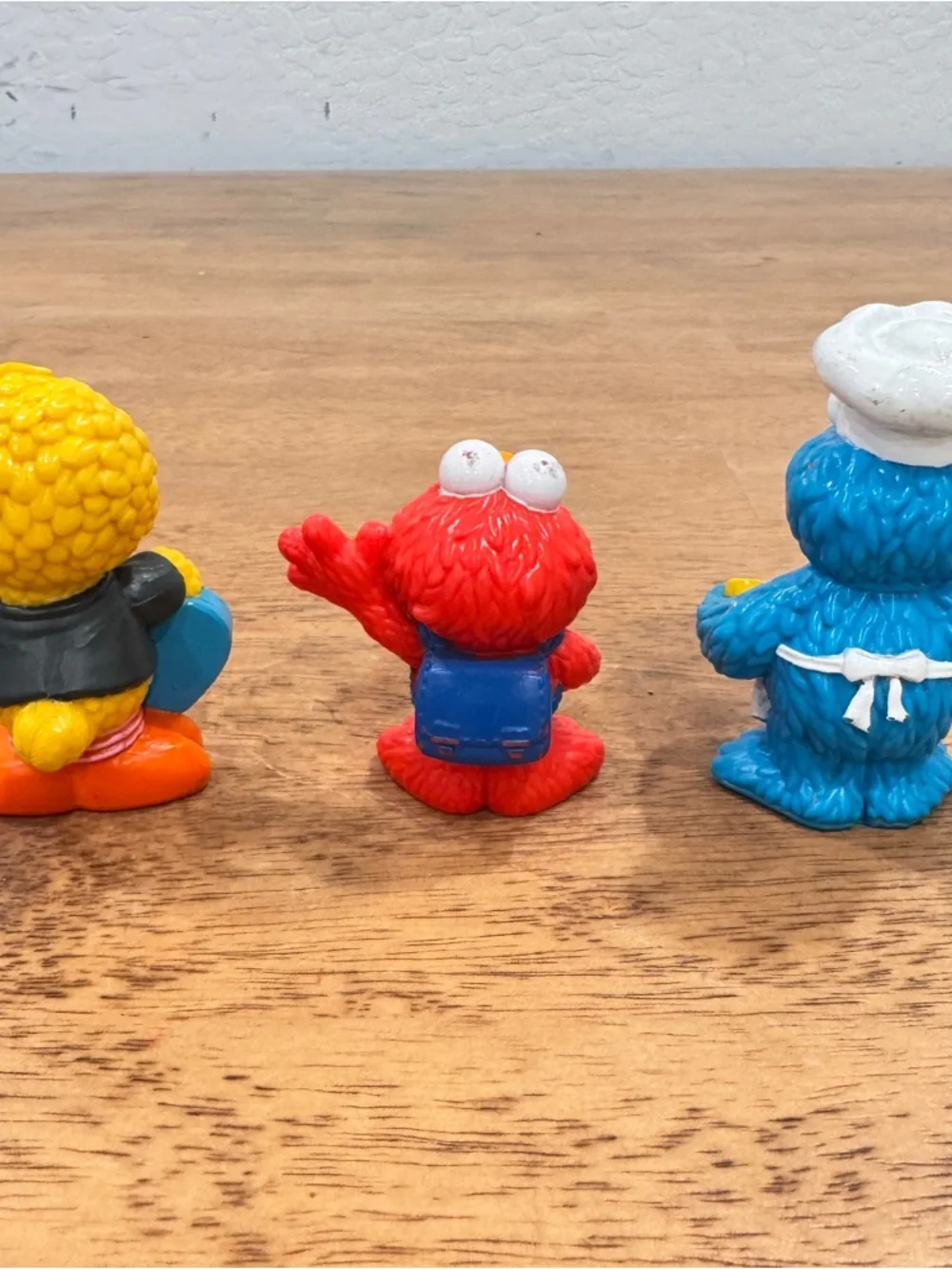 Sesame Street Workshop Mini Figure Set of 3 2010 Elmo Cookie Monster Big Bird